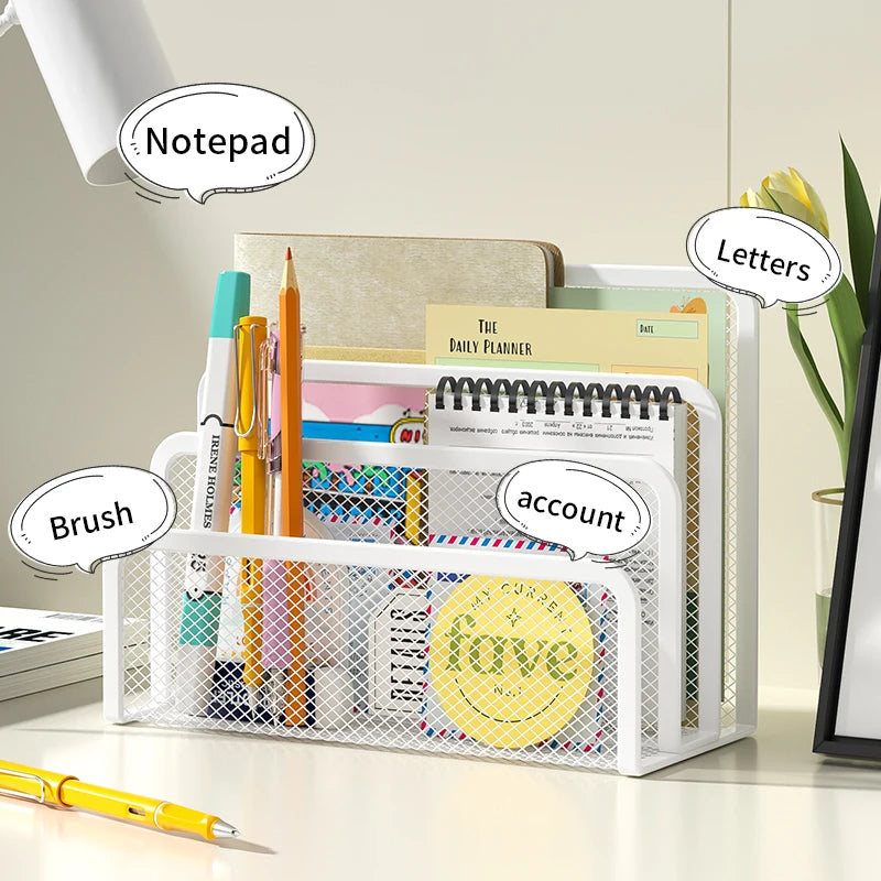Metal Mesh Desk Organizer