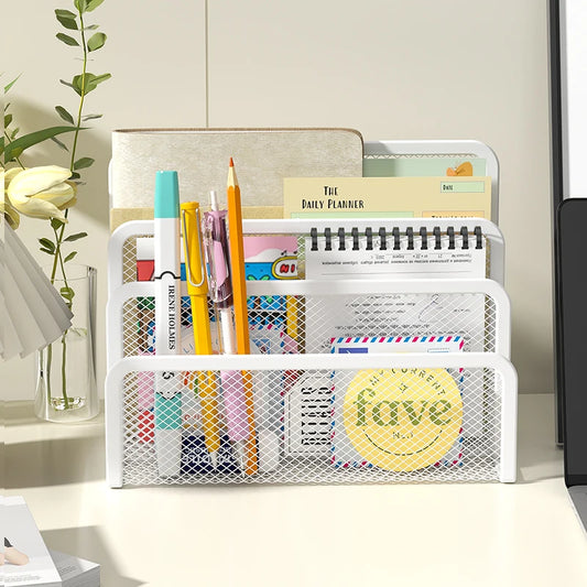 Metal Mesh Desk Organizer