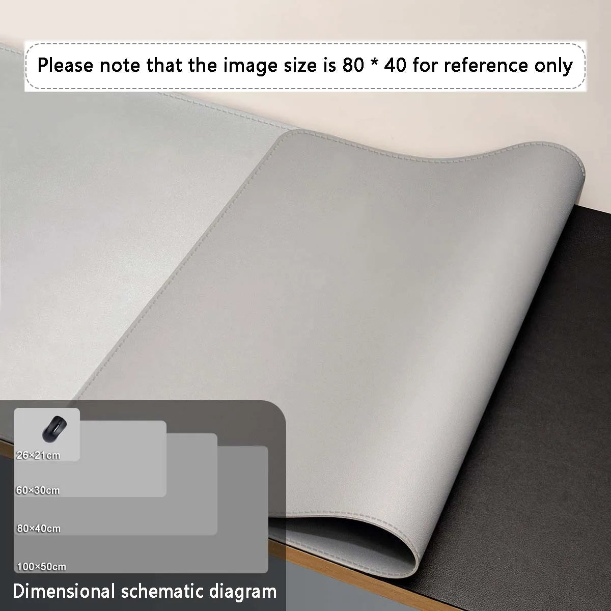 Premium PU Leather Desk Mat