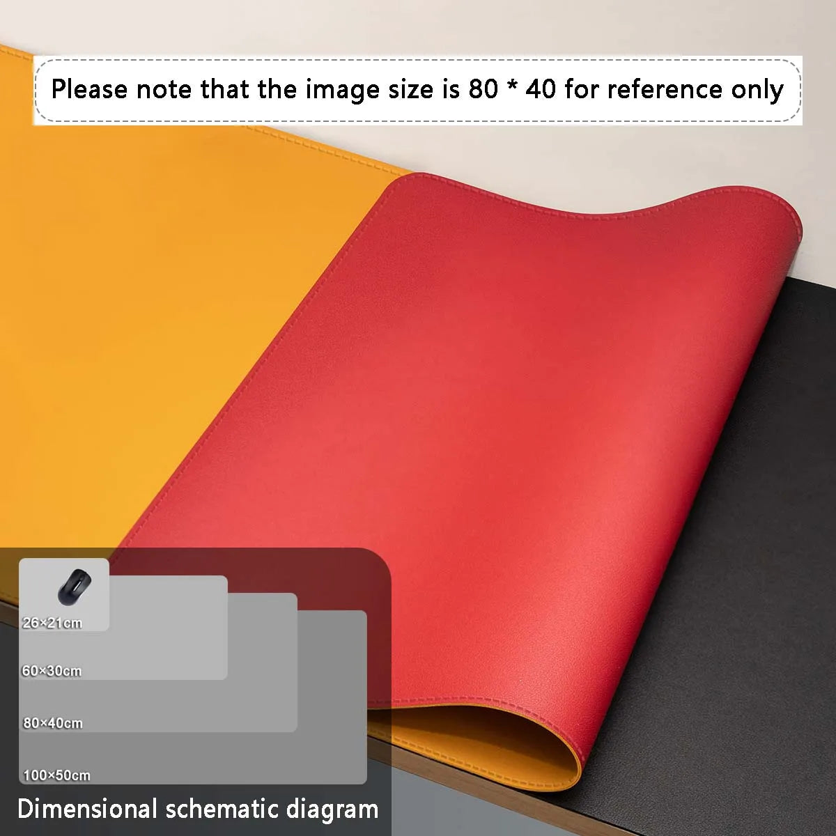 Premium PU Leather Desk Mat