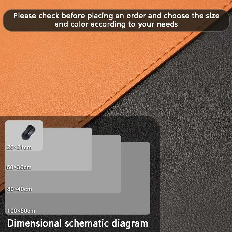 Premium PU Leather Desk Mat