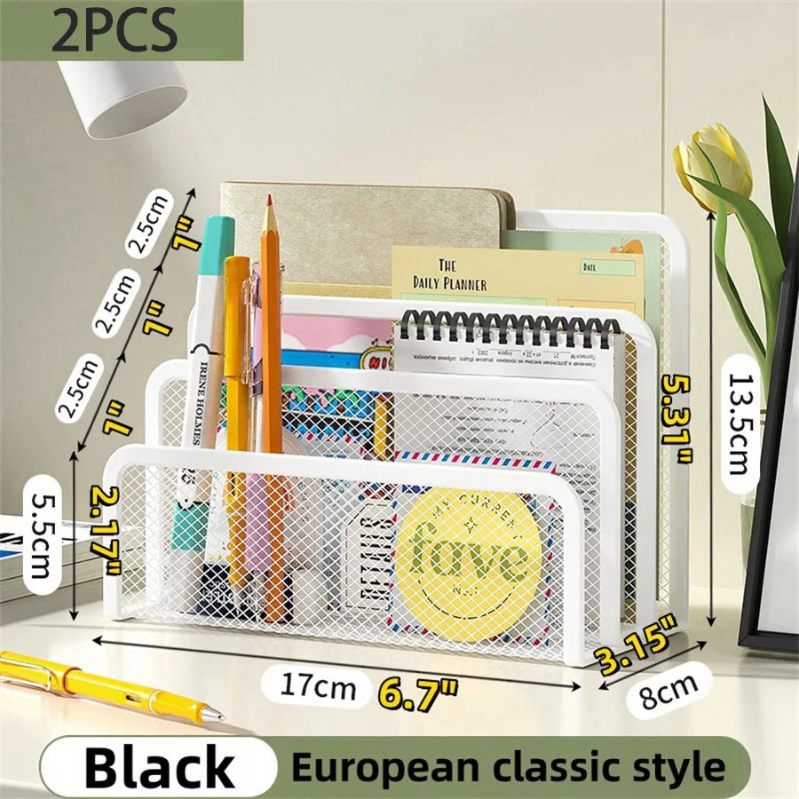 Metal Mesh Desk Organizer