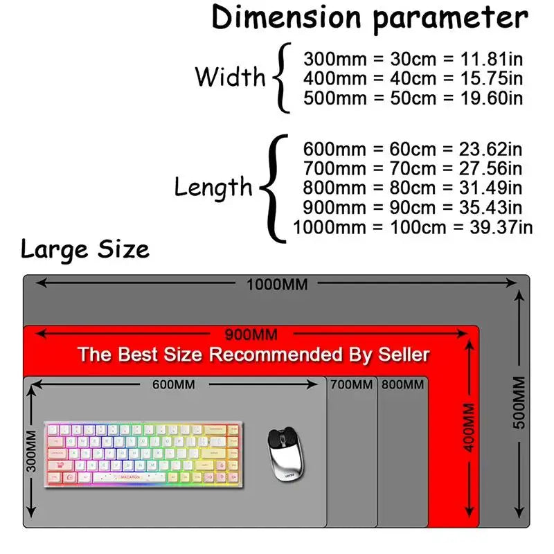 Large Minimalist Desk Mat