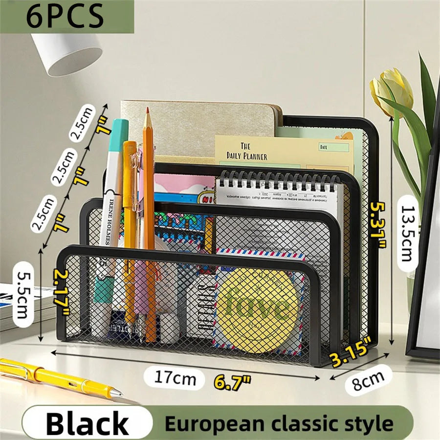 Metal Mesh Desk Organizer