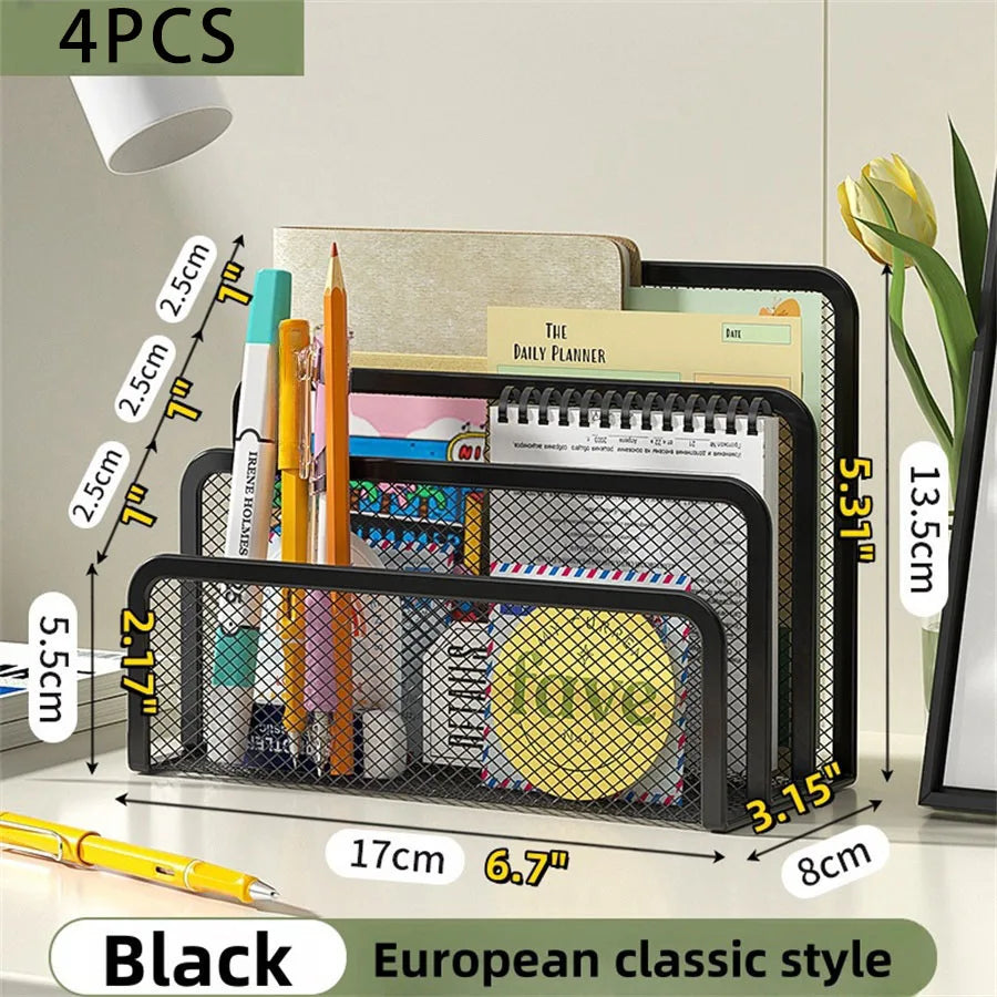 Metal Mesh Desk Organizer