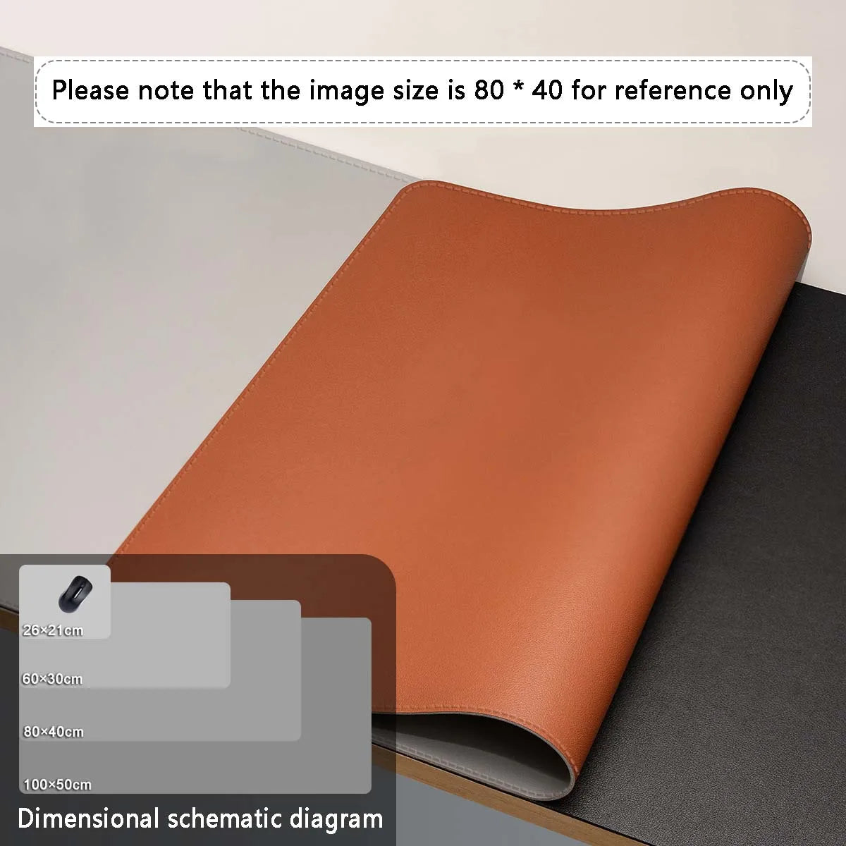 Premium PU Leather Desk Mat