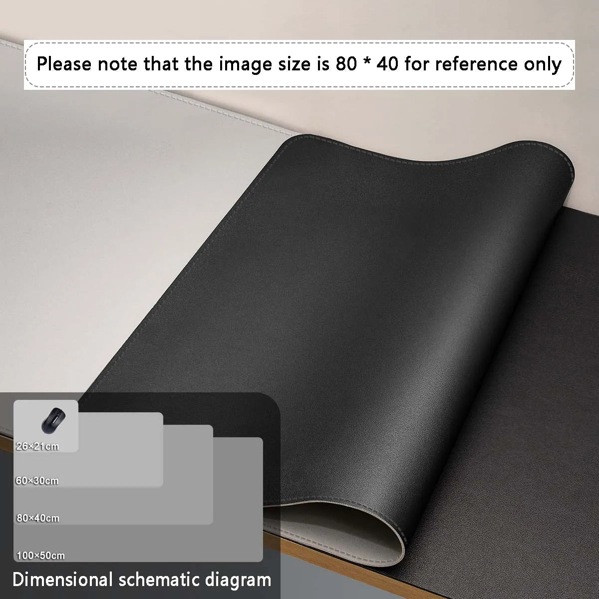 Premium PU Leather Desk Mat