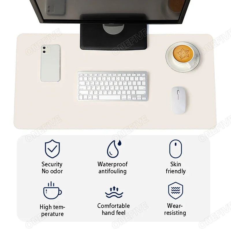 Premium PU Leather Desk Mat